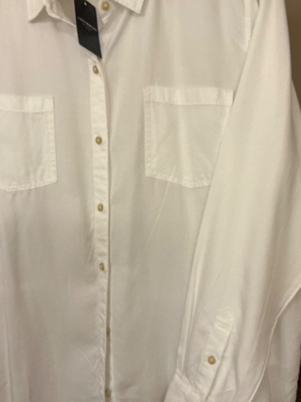NWT Lucky Brand White Blouse 1X - Picture 2 of 6